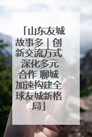 山东友城故事多｜创新交流方式 深化多元合作 聊城加速构建全球友城新格局