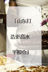 山东打造更高水平粮仓