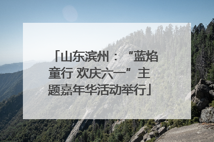 山东滨州：“蓝焰童行 欢庆六一”主题嘉年华活动举行