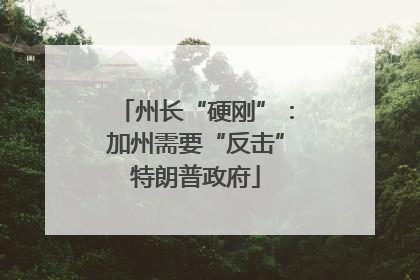 州长“硬刚”：加州需要“反击”特朗普政府