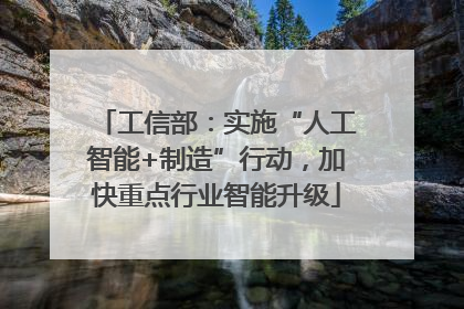 工信部：实施“人工智能+制造”行动，加快重点行业智能升级