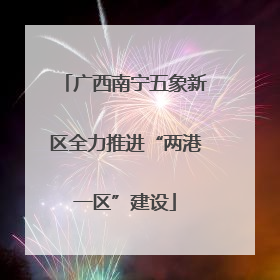 广西南宁五象新区全力推进“两港一区”建设