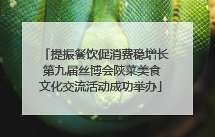 提振餐饮促消费稳增长 第九届丝博会陕菜美食文化交流活动成功举办