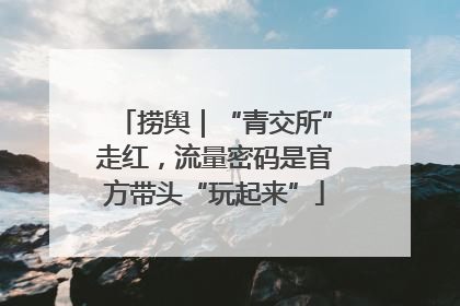 捞舆｜“青交所”走红，流量密码是官方带头“玩起来”
