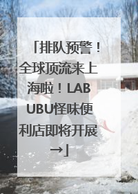 排队预警！全球顶流来上海啦！LABUBU怪味便利店即将开展→