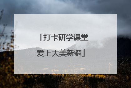 打卡研学课堂 爱上大美新疆