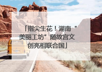 指尖生花！湖南“美丽工坊”随故宫文创亮相联合国