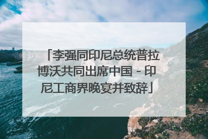 李强同印尼总统普拉博沃共同出席中国-印尼工商界晚宴并致辞