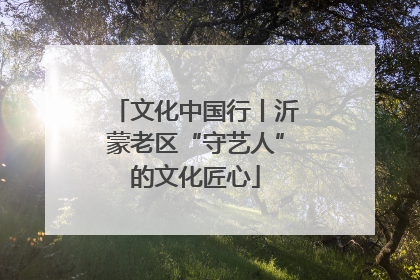文化中国行丨沂蒙老区“守艺人”的文化匠心