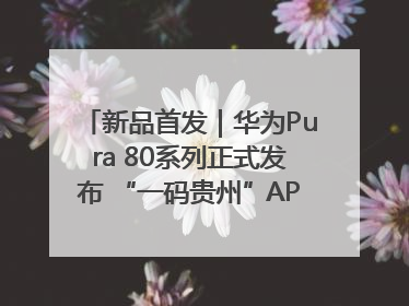 新品首发｜华为Pura 80系列正式发布 “一码贵州”APP抢先开售！
