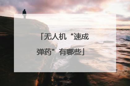 无人机“速成弹药”有哪些