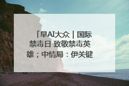 早AI大众｜国际禁毒日 致敬禁毒英雄；中情局：伊关键核设施被摧毁