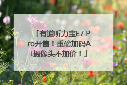 有道听力宝E7 Pro开售！重磅加码AI摄像头不加价！