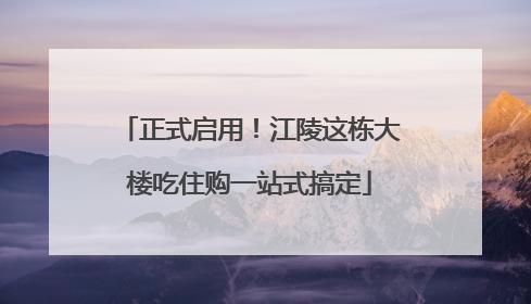 正式启用！江陵这栋大楼吃住购一站式搞定