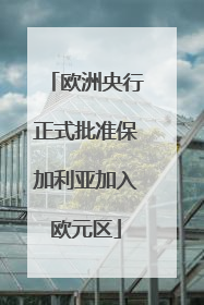 欧洲央行正式批准保加利亚加入欧元区