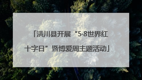 潢川县开展“5·8世界红十字日”暨博爱周主题活动