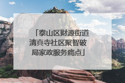 泰山区财源街道清真寺社区聚智破局家政服务痛点