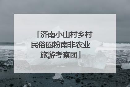 济南小山村乡村民俗圈粉南非农业旅游考察团