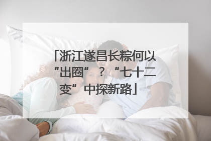 浙江遂昌长粽何以“出圈”？“七十二变”中探新路