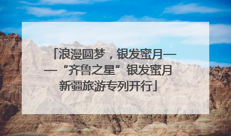 浪漫圆梦，银发蜜月——“齐鲁之星”银发蜜月新疆旅游专列开行