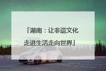 湖南：让非遗文化走进生活走向世界