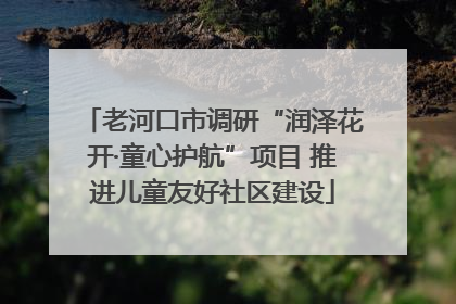 老河口市调研“润泽花开·童心护航”项目 推进儿童友好社区建设