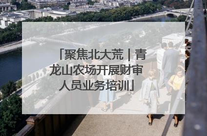 聚焦北大荒｜青龙山农场开展财审人员业务培训