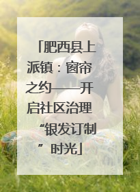 肥西县上派镇：窗帘之约——开启社区治理“银发订制”时光