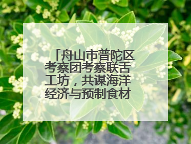 舟山市普陀区考察团考察联舌工坊，共谋海洋经济与预制食材产业融合发展