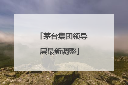 茅台集团领导层最新调整