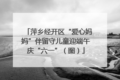 萍乡经开区“爱心妈妈”伴留守儿童迎端午庆“六一”（图）
