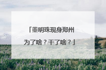 董明珠现身郑州 为了啥？干了啥？