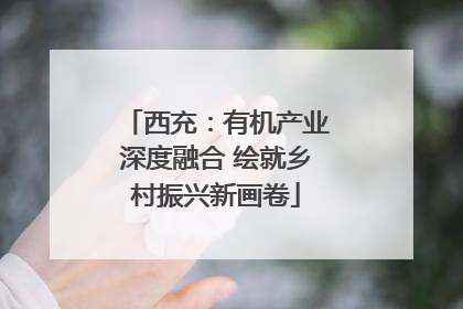 西充：有机产业深度融合 绘就乡村振兴新画卷