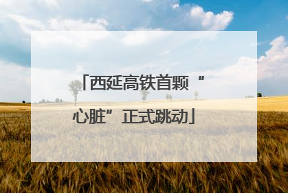 西延高铁首颗“心脏”正式跳动