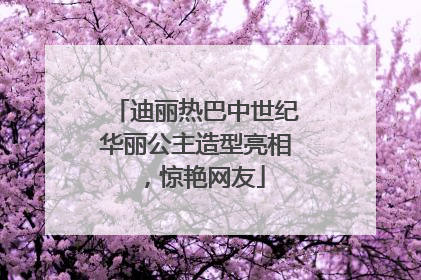 迪丽热巴中世纪华丽公主造型亮相，惊艳网友