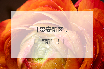 贵安新区，上“新”！