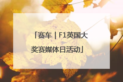 赛车｜F1英国大奖赛媒体日活动