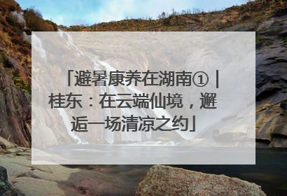 避暑康养在湖南①｜桂东：在云端仙境，邂逅一场清凉之约
