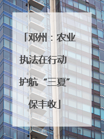 邓州：农业执法在行动 护航“三夏”保丰收