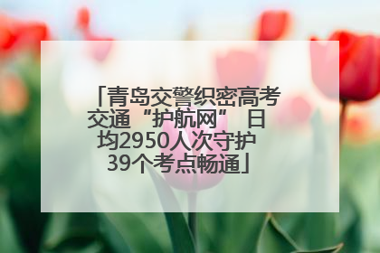 青岛交警织密高考交通“护航网” 日均2950人次守护39个考点畅通