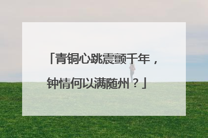 青铜心跳震颤千年，钟情何以满随州？