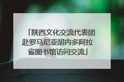 陕西文化交流代表团赴罗马尼亚胡内多阿拉省图书馆访问交流
