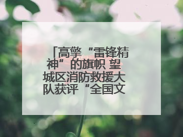 高擎“雷锋精神”的旗帜 望城区消防救援大队获评“全国文明单位”称号