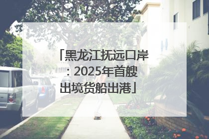 黑龙江抚远口岸：2025年首艘出境货船出港