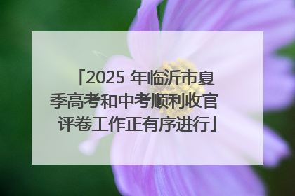 2025 年临沂市夏季高考和中考顺利收官 评卷工作正有序进行