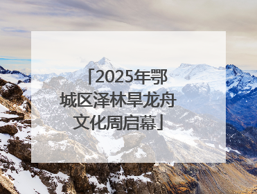 2025年鄂城区泽林旱龙舟文化周启幕