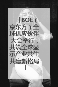 BOE（京东方）全球供应伙伴大会举行，共筑全球显示产业共生共赢新格局