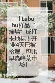 Labubu样品“痛墙”成打卡地标！开业4天已被挤爆，堪比早高峰菜市场