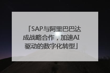 SAP与阿里巴巴达成战略合作，加速AI驱动的数字化转型